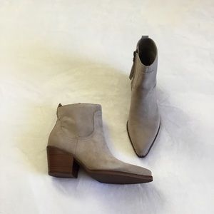 Sam Edelman Gray Suede Booties Size 6